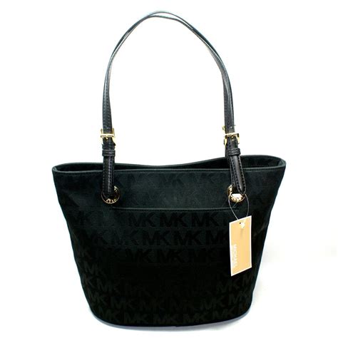 michael kors black cloth purse|michael kors black ribbed purses.